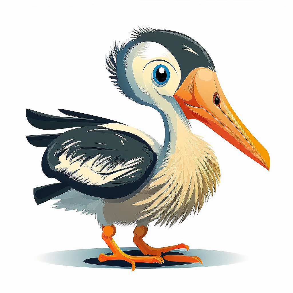 baby and stork clipart
