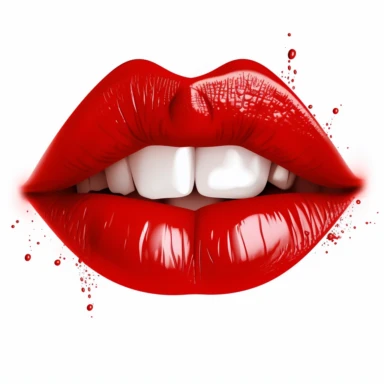 clipart,red vulopulos lips, kissing