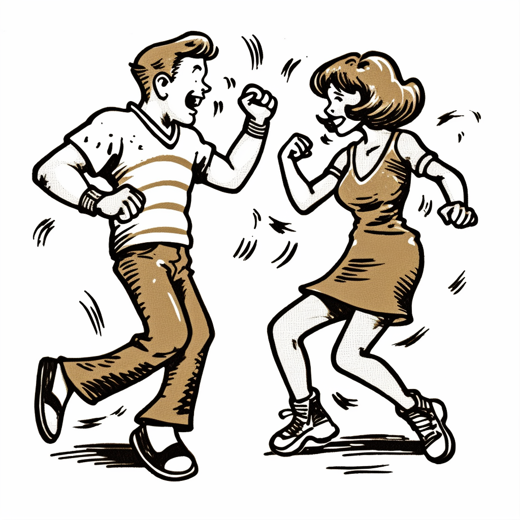 line dancing clipart