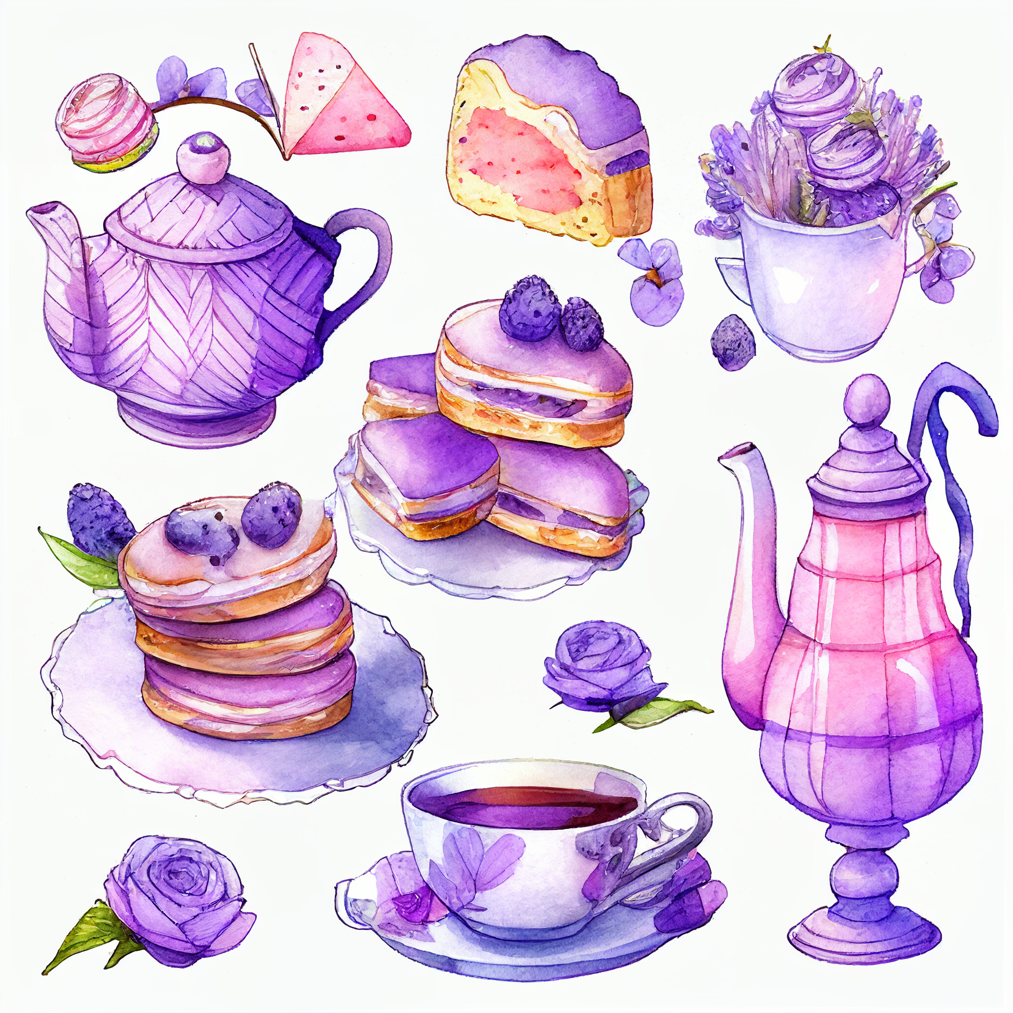 cartoon desserts cliparts