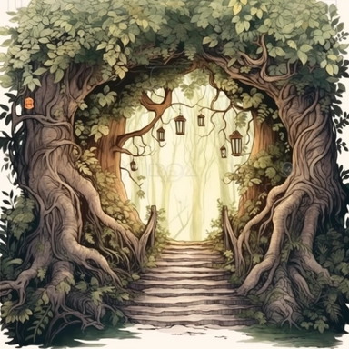 forest gate clipart