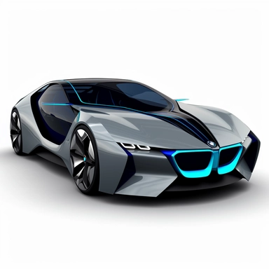 bmw futuristic concept car, 8K, clipart