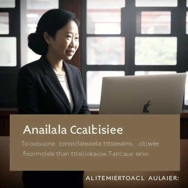 Title: A Trailblazer's Journey: An Asian Female Lawyer Prompt: Create a visually compelling AI video that portrays the inspiring journey of an Asian female lawyer, highlighting her achievements, resilience, and the impact she has made in the legal profession. Guidelines: Begin the video with an attention-grabbing visual sequence that represents the legal profession, such as a courthouse or a legal conference. Introduce the protagonist, an Asian female lawyer, through a series of captivating shot