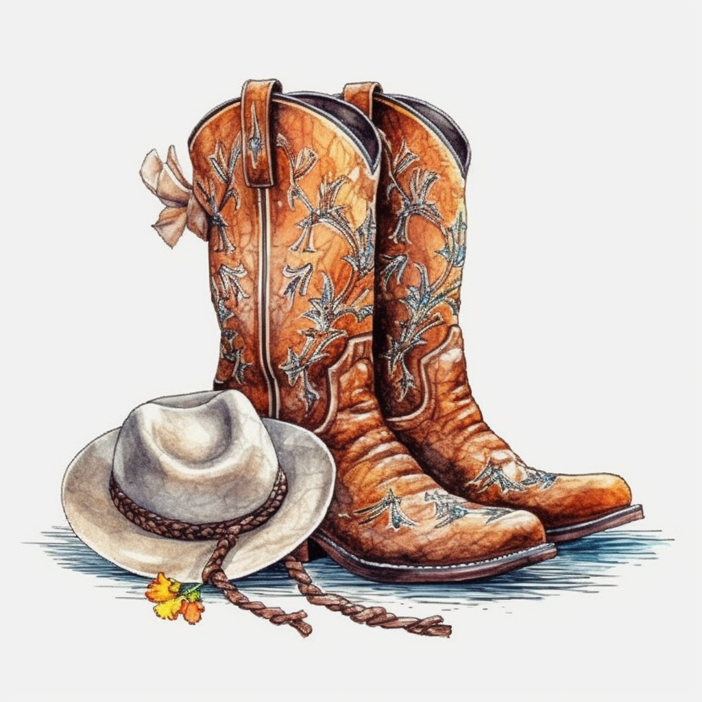 cowboy boots clipart