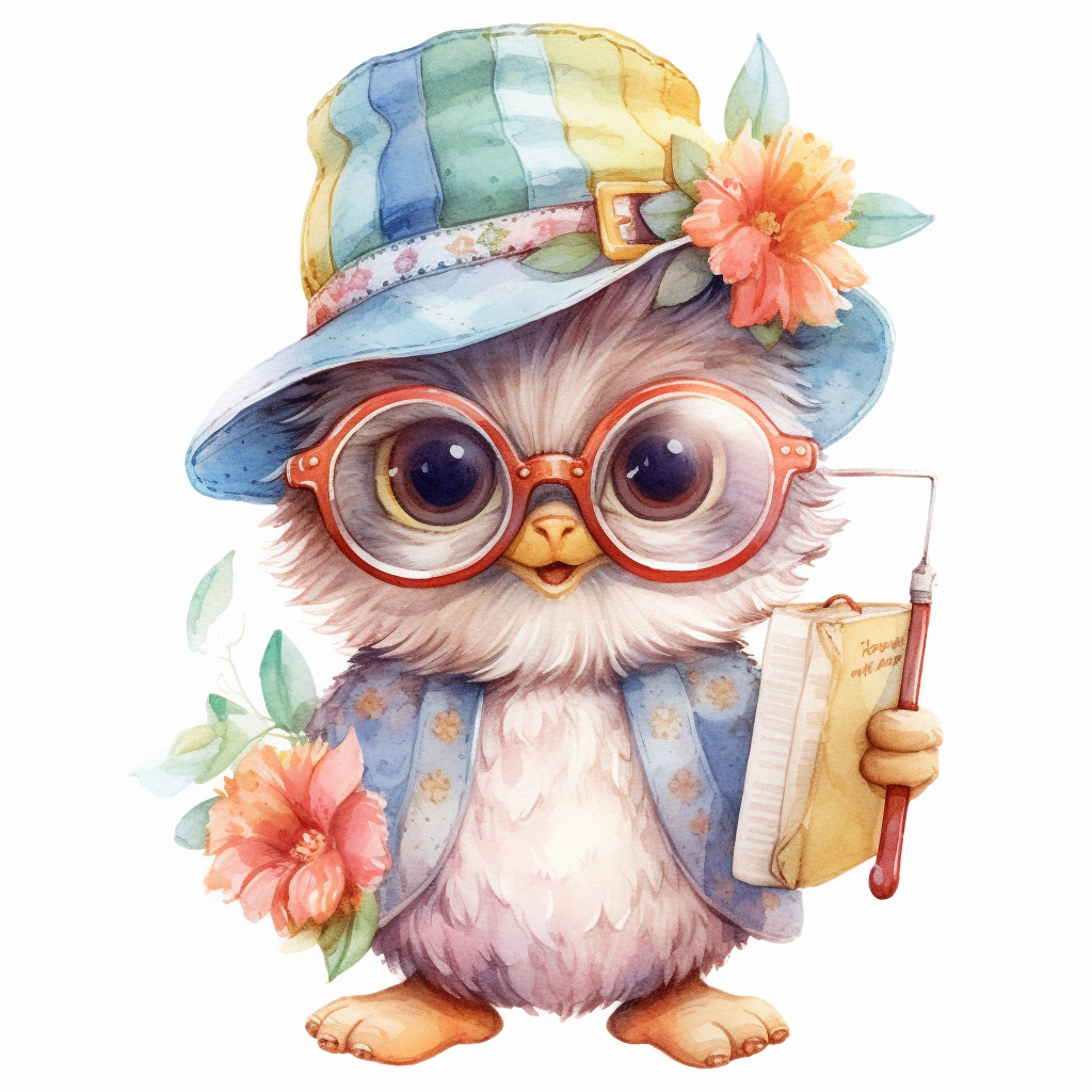happy owl cliparts