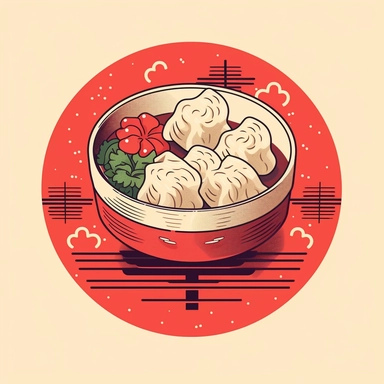 dumpling clipart, japanese book cover design--q 0.5