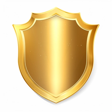 gold badge shield blank clip art hd
