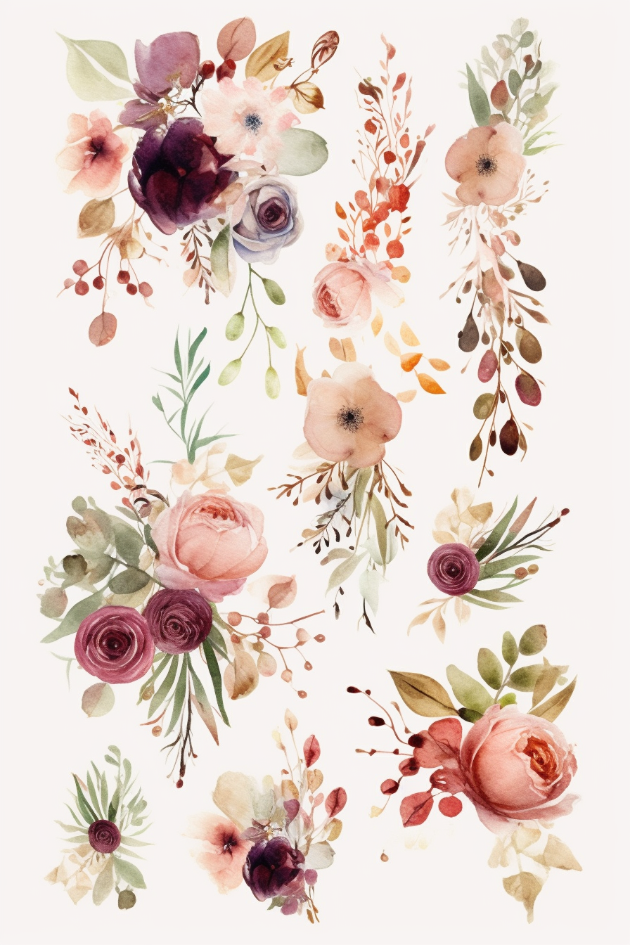 maroon cliparts border