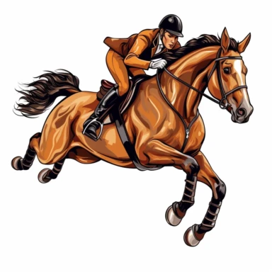 jumping horse clipart