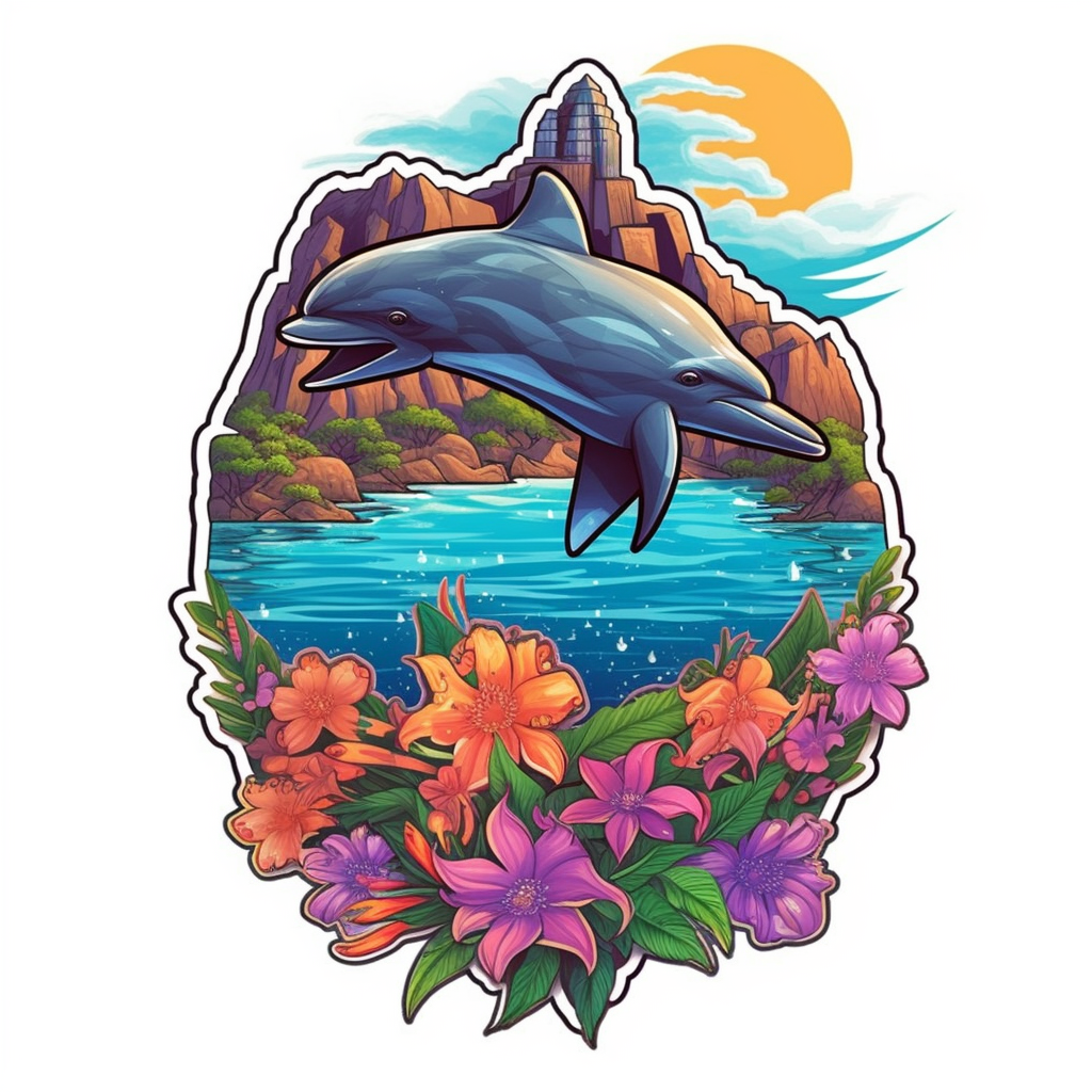 dolphin cliparts vector