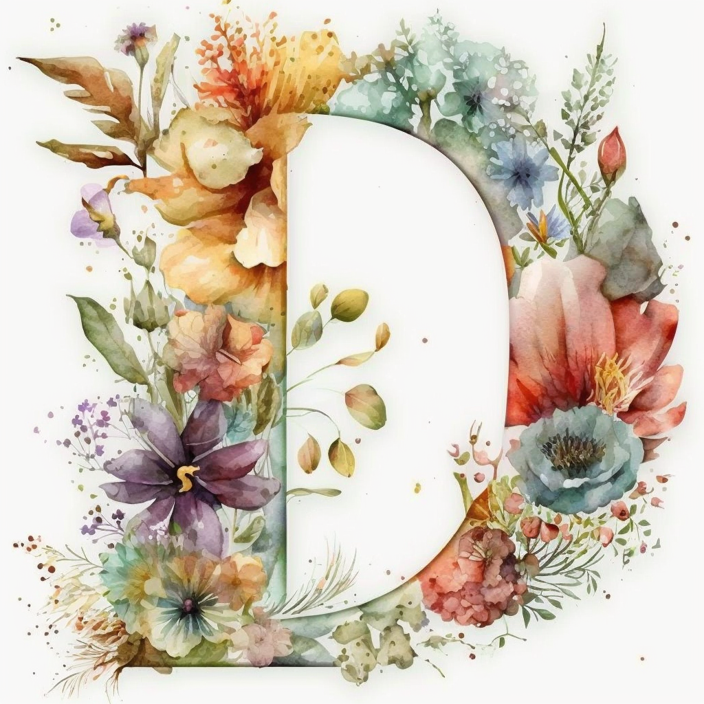 d alphabet cliparts
