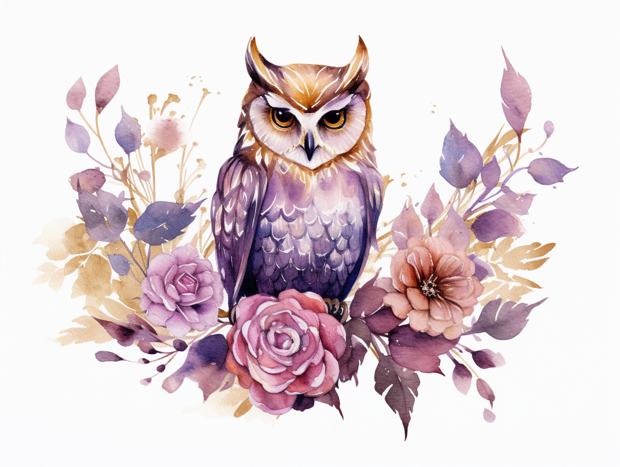 gold owl cliparts
