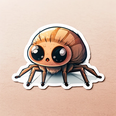 spider, watercolor, clipart, 2d, vector, sticker, cartoon, cute, themed, hd, 8k, 200 dpi