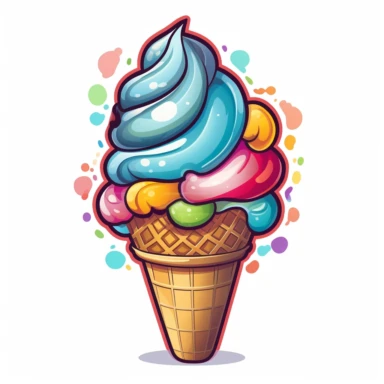 ice cream cone clip art white background