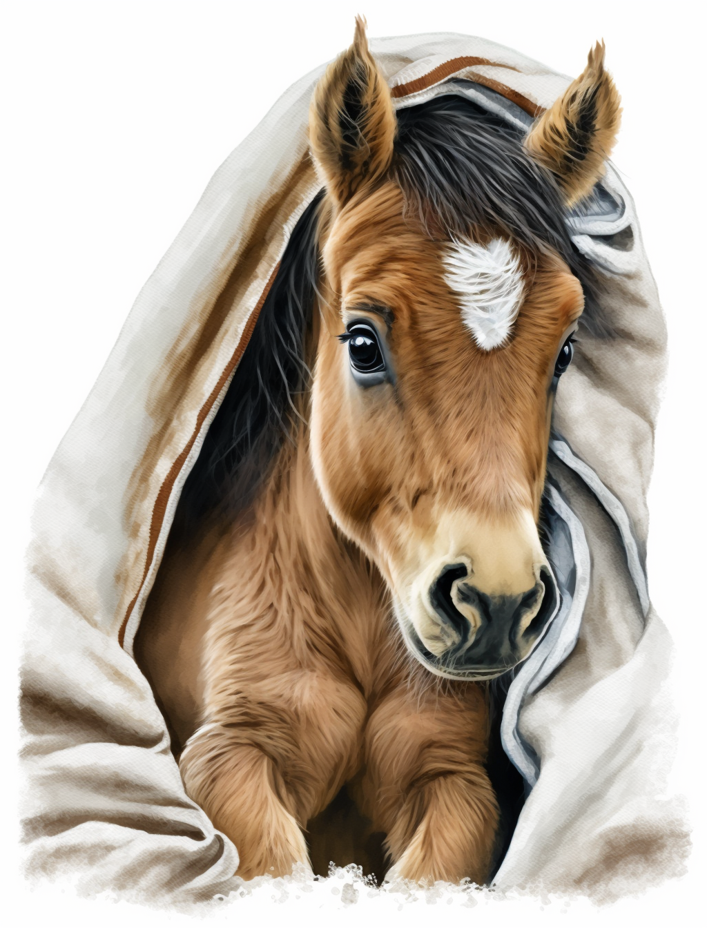 baby horse clipart