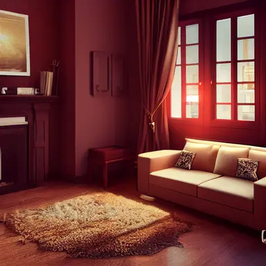 Cozy 3D livingroom, brown furniture, white walls, high detail, epic detailed, very clear, colors, evironment, hyper realism, high details, octane render, unreal engine realistic, hd, Clean Cel vector art by Kuroko no Basuke , Sailor Moon and A Whisker Away, simple illustration, clipart