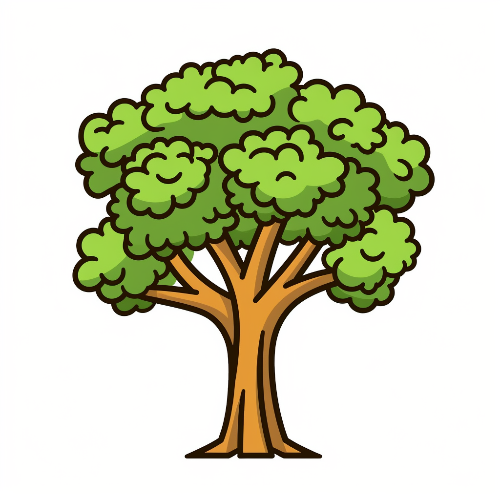 cartoon tree cliparts