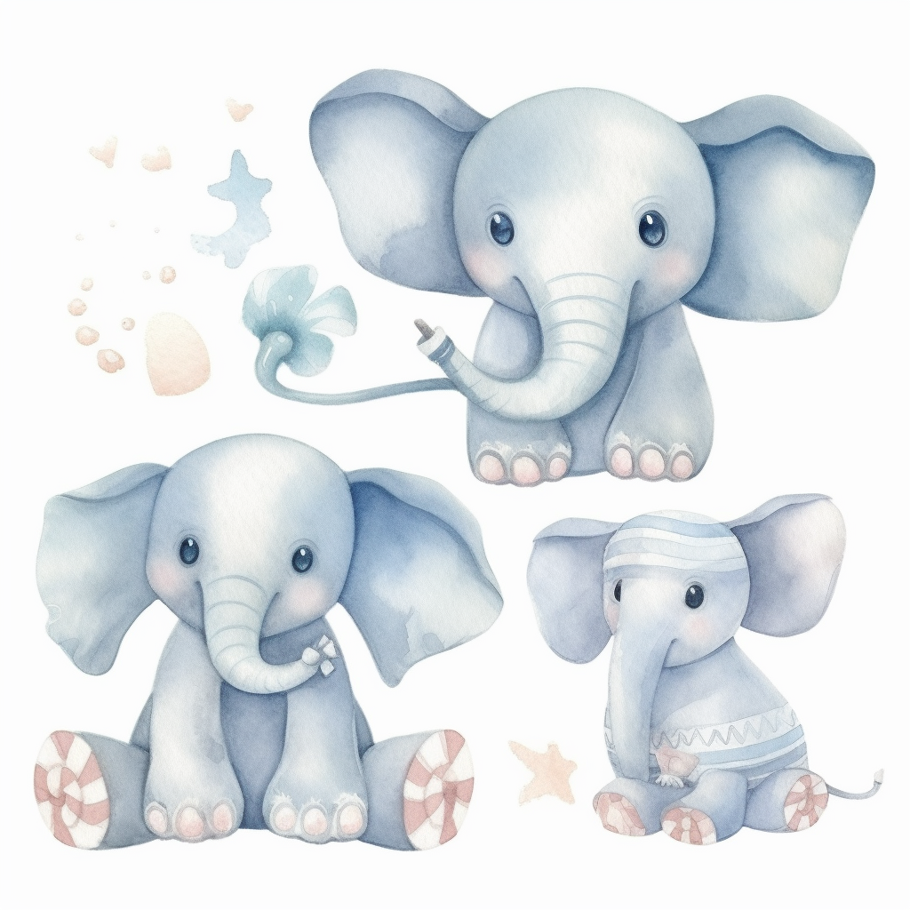 elephant toy cliparts