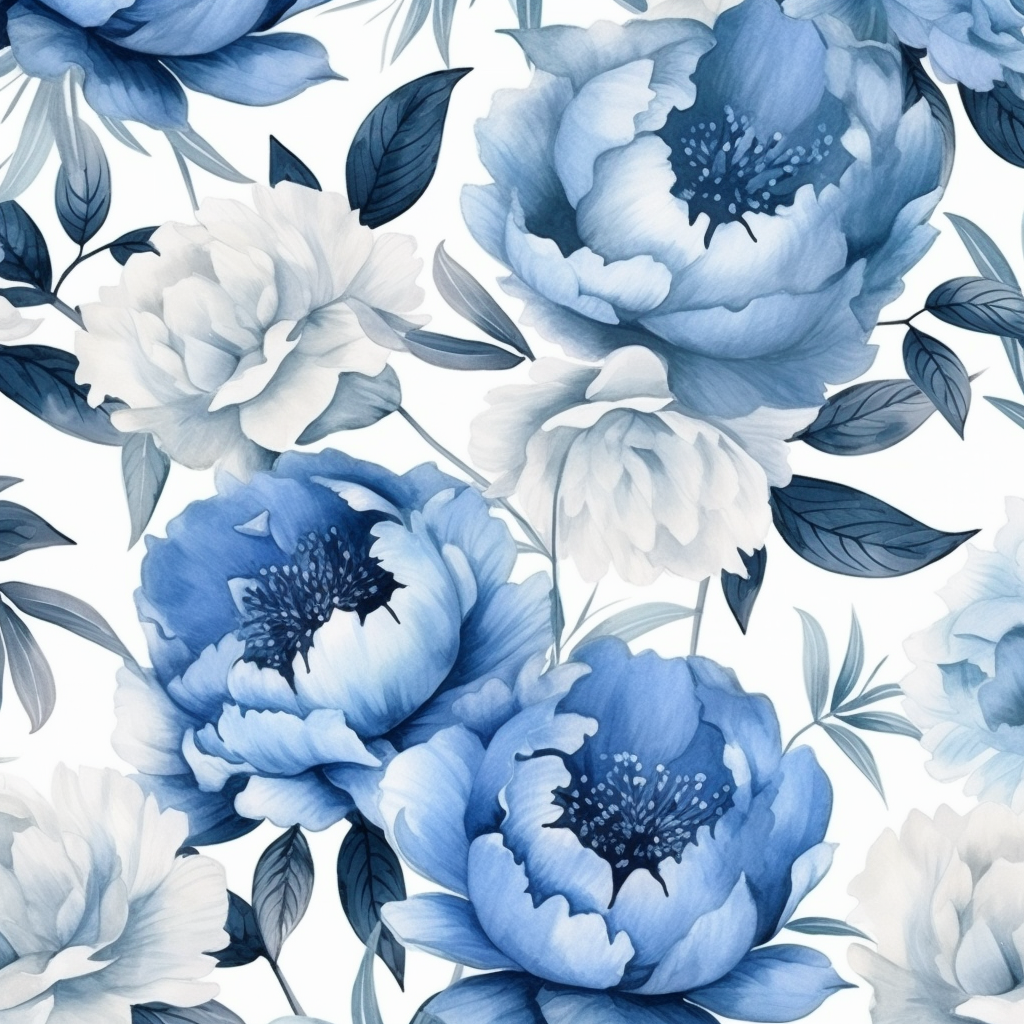 blue flower cliparts