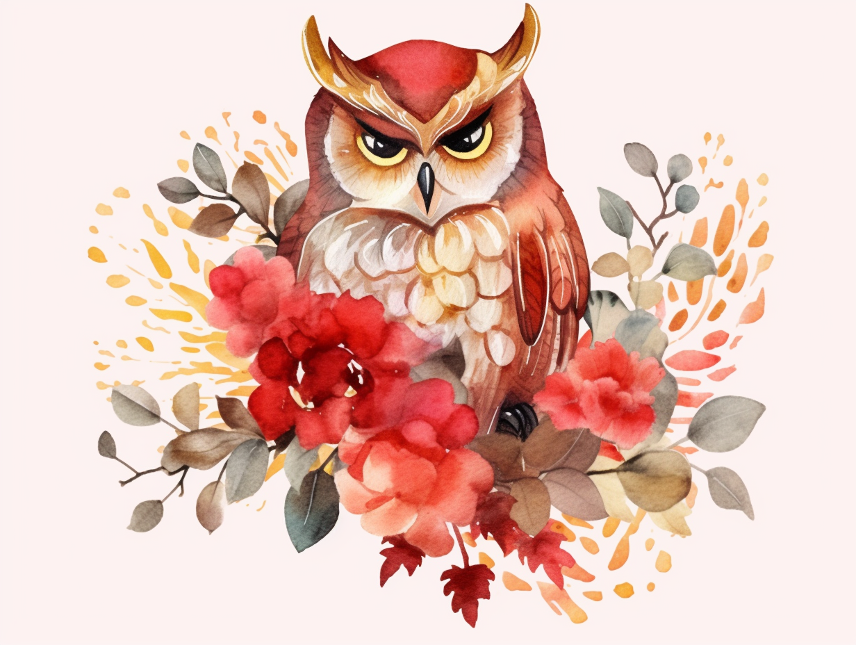 gold owl cliparts