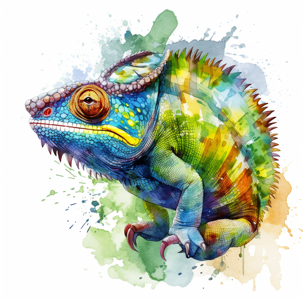 chameleon cliparts