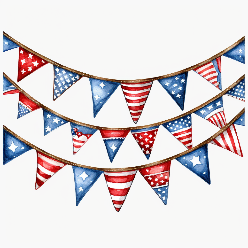 bunting flag cliparts