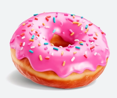3 free cliparts of pink donut png, bitten, in the style of text and emoji installations, hyper-realistic oil, animated gifs, fairycore