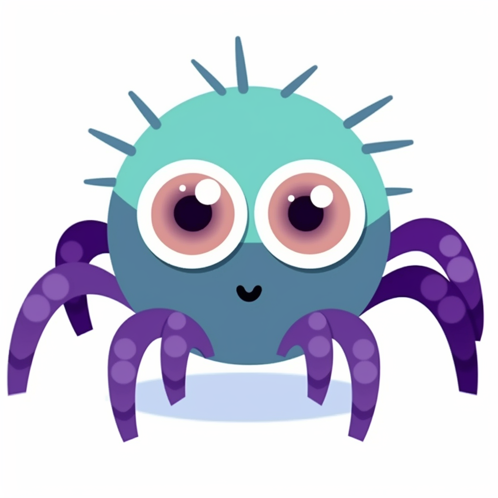 cartoon spiders clipart