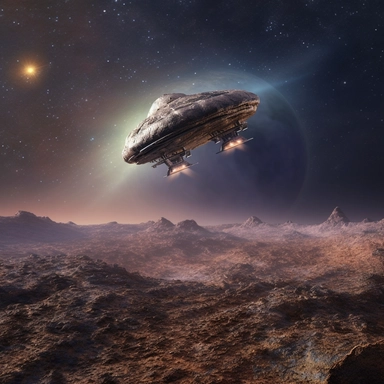 Clipart, A space drone exploring the surface of a comet, hyperrealistic, hyper high definition