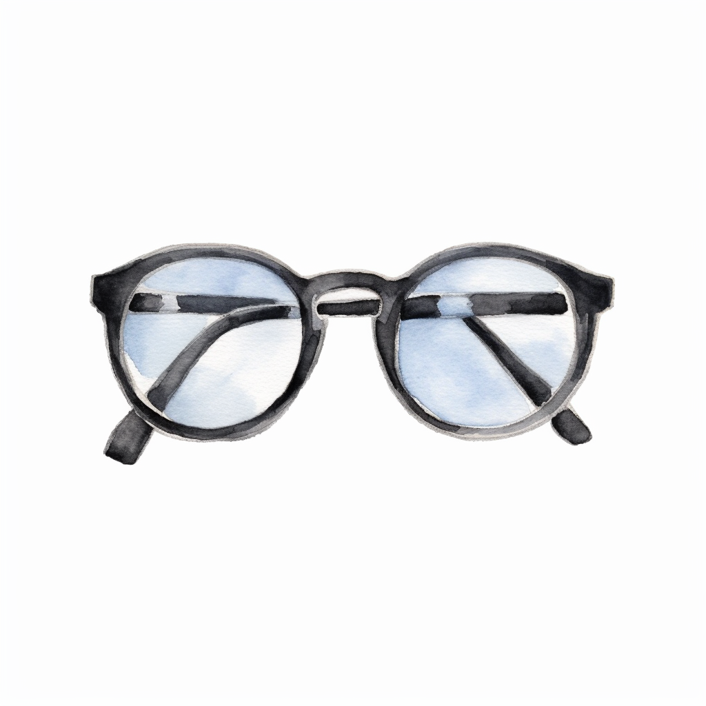 black glasses cliparts