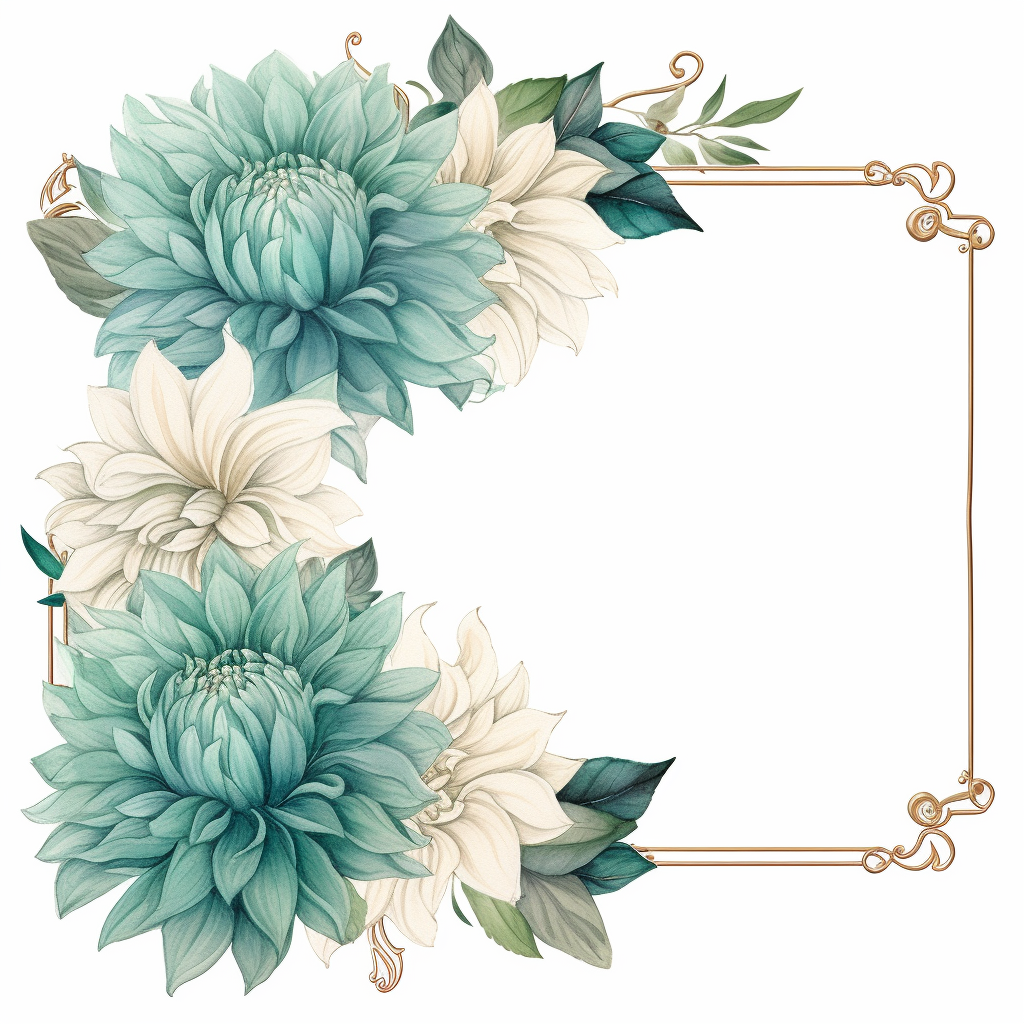 dahlia flower cliparts