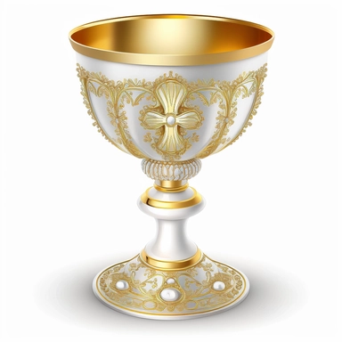beautiful first communion chalice clipart white background