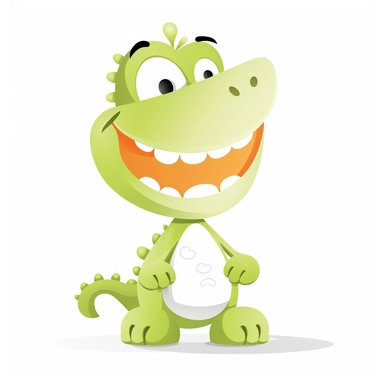 Cute Alligator , Aquatic style, clipart, white background,