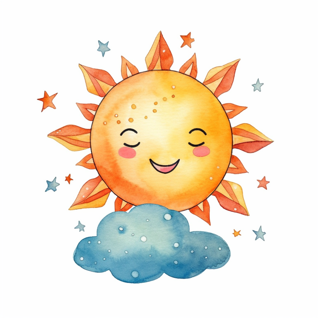 blue sun cliparts