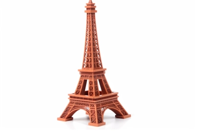 High-resolution, photorealistic clip art of a [Eiffel Tower ], isolated on a clean [white] background, this image features no border, frame, text, or typography, ensuring a clean and clear visual, the expert lighting and texture details showcase object simplicity