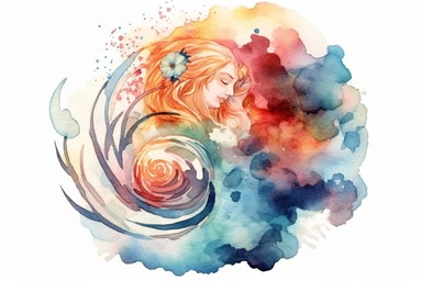 Watercolor, Craft a symbol that represents longing and desire clipart, hd, on a white background, spaced out