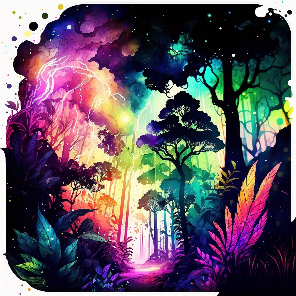 jungle scene cliparts