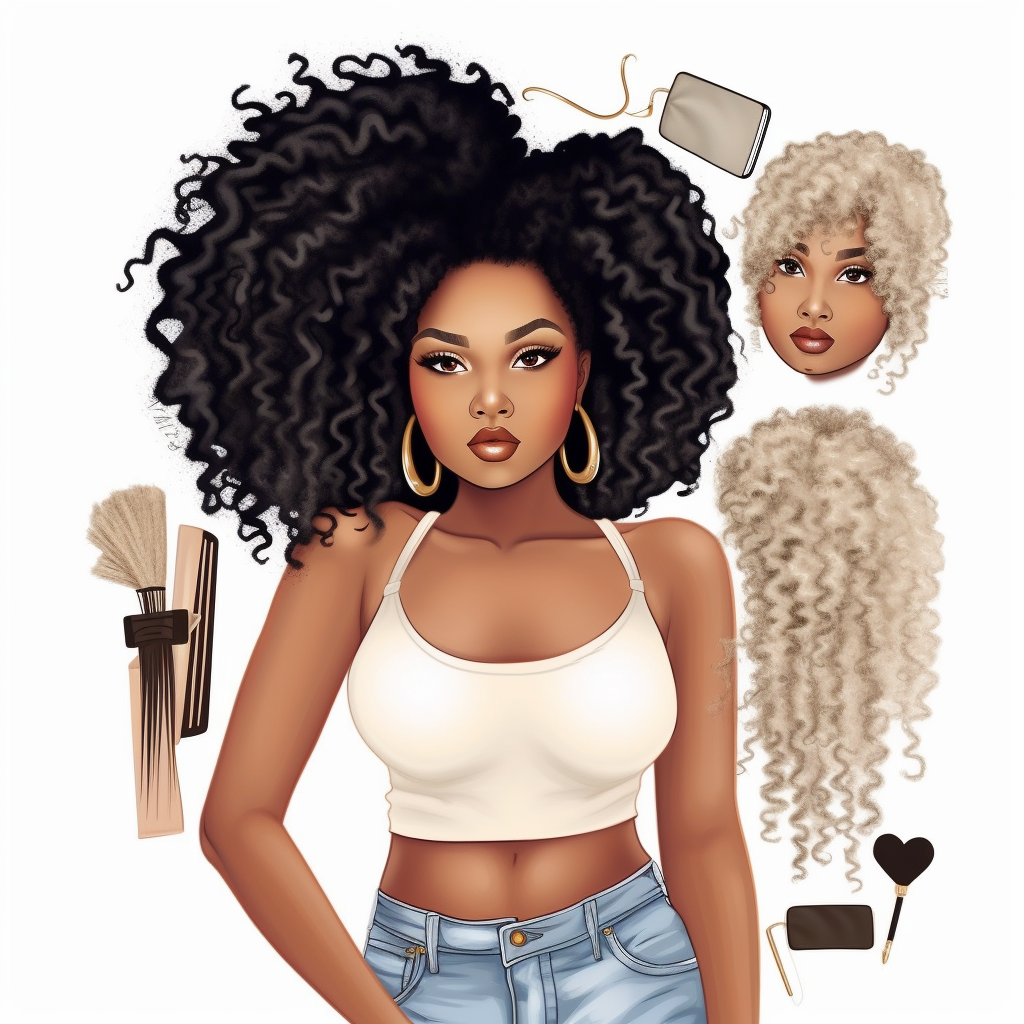 black girl cliparts