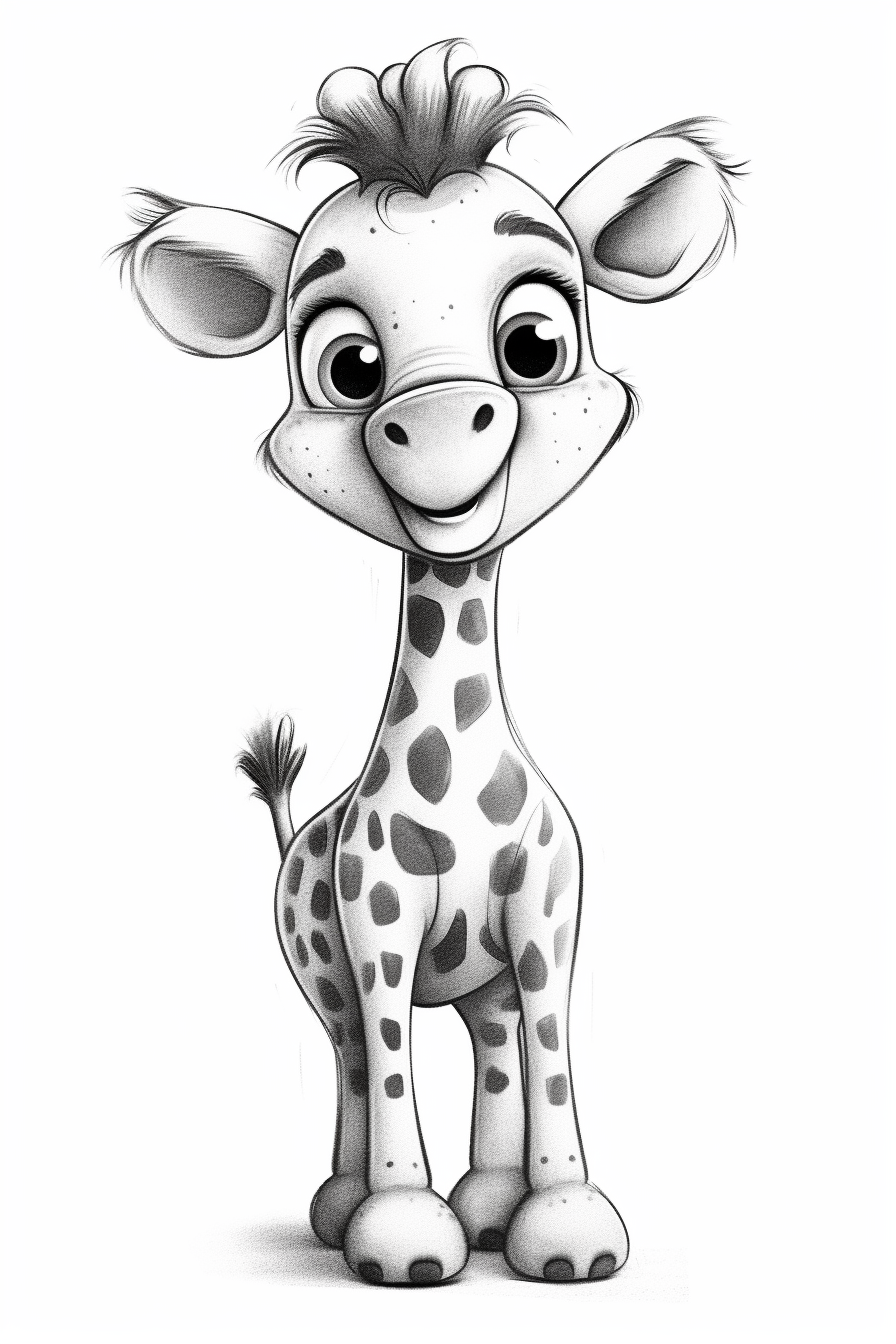 baby giraffe clipart