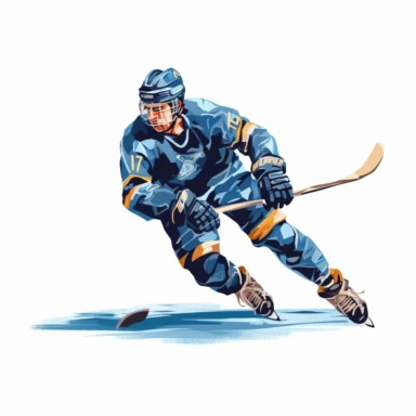ice hockey clipart, white background