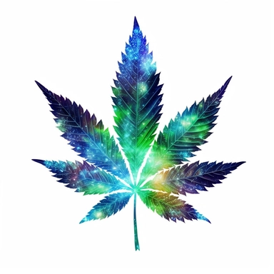 clipart cannabis leaf, Galaxy, high quality artwork, HD