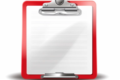 clipboard+icon , highly detailed, isolated on white, clipart,