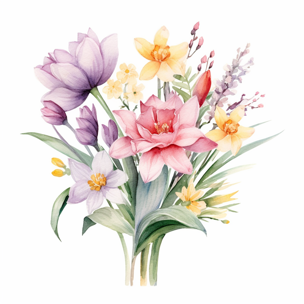 cliparts tulip bouquet