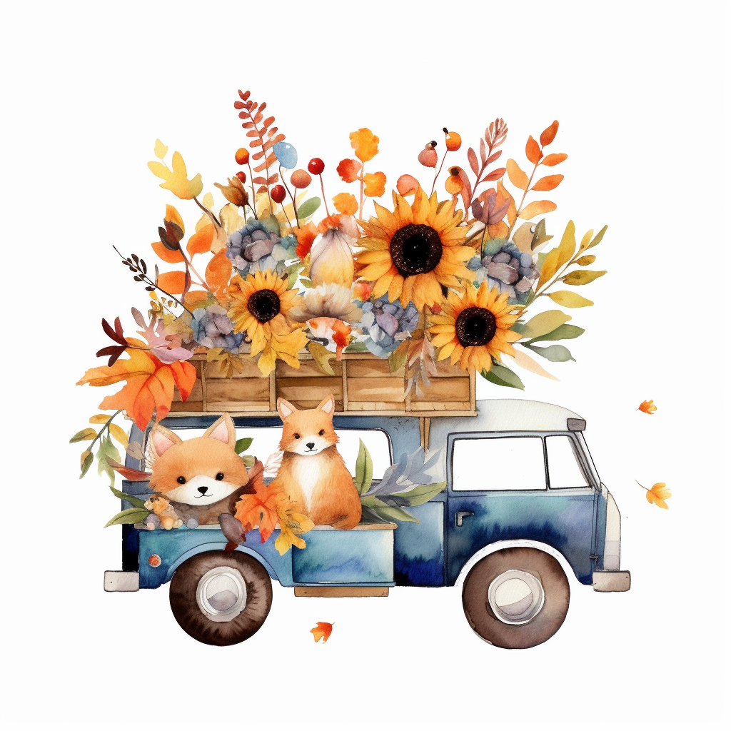 fall flowers clipart