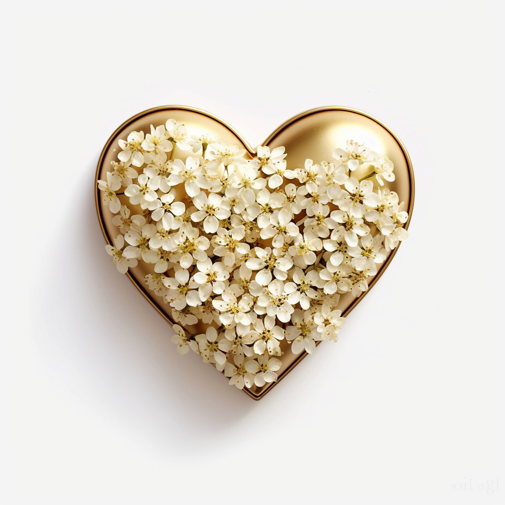gold heart clipart