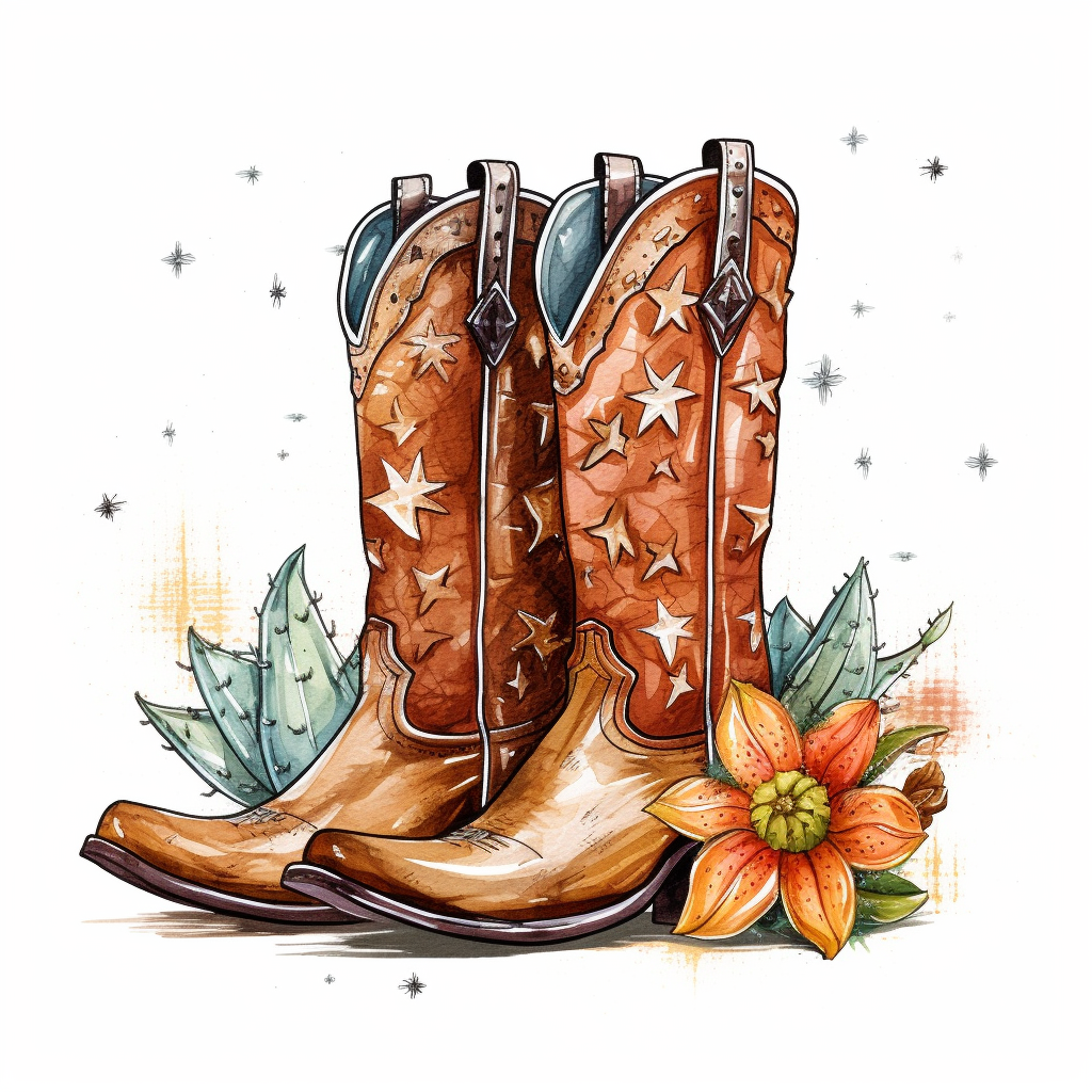 cliparts western boot
