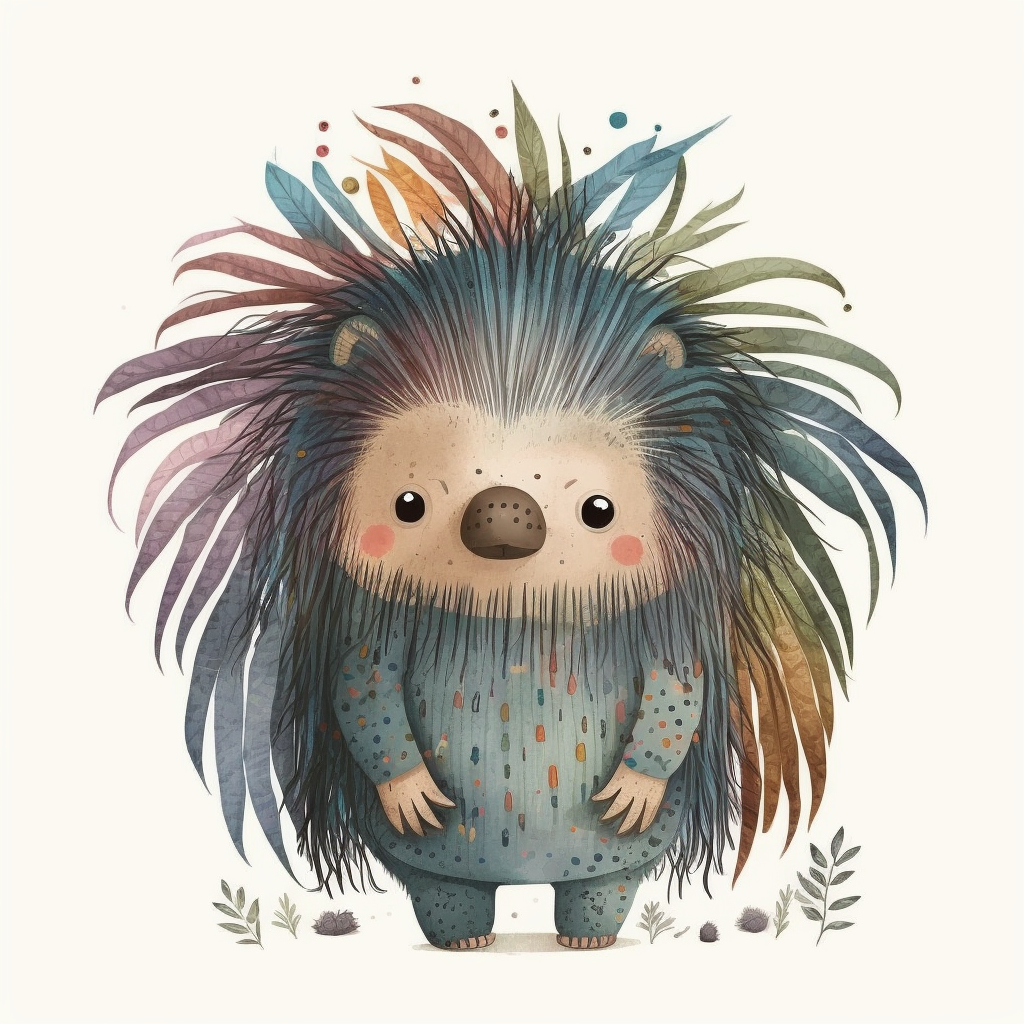 cute porcupine cliparts