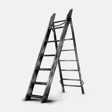 ladder,minimal lines,vintage, minimalism, black and white, clipart