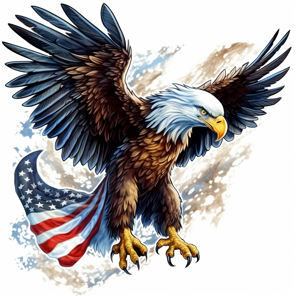 Eagle spread their wings and their feet pounce clipart, and and the ...