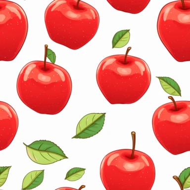 apple, nineties clipart, white background